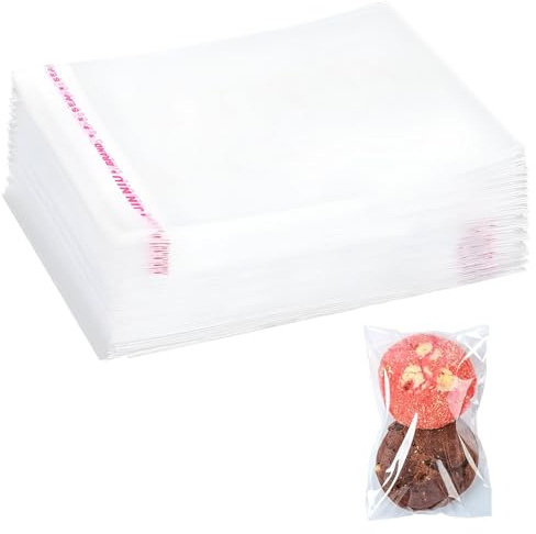 400 bolsas de celofán pequeñas de 7 x 10 cm, autoadhesivas, pequeñas, para galletas, caramelos, nueces, joyas