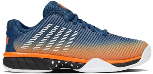 K-Swiss Men's Hypercourt Express 2 Tennis Shoe Tennis Shoe, Blue Opal/Black/White, 11 M
