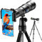 APEXEL Objetivo Zoom 20-60X Profesional para Smartphones – Captura escenas lejanas con Facilidad