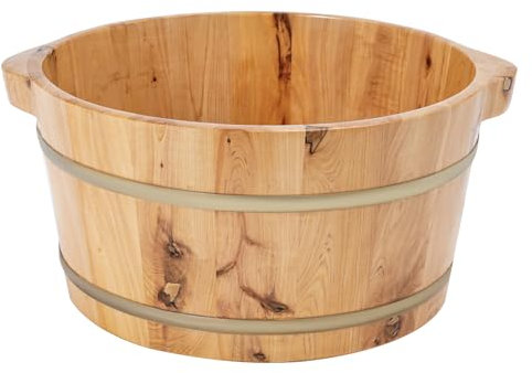 Bassin De Pieds En Bois Baignoire En Bois Pour Tremper Les Pieds Multifonction Bassin De Pédicure Bol De Bain à Pied,Pour La Maison, Centre De Bain De Pieds