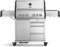 BURNHARD Big Earl 4-Brenner Gasgrill Edelstahl inkl. Heckbrenner, mit Edelstahl Grillrost & inkl. Abdeckhaube, Seitenkochfeld mit Infrarot Keramikbrenner