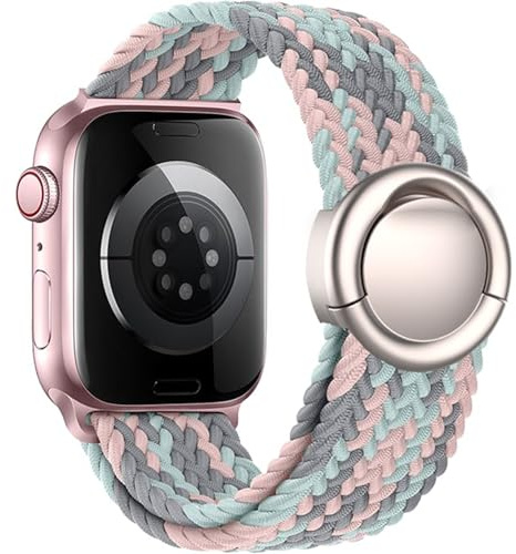 VELULYX Flätat band Solo Loop Kompatibel med Apple Watch 38mm 40mm 41mm 42mm 44mm 45mm 46mm 49mm, Armband Stretchy Runt spänne för iWatch Series 11 10 9 8 7 6 5 4 3 Ultra 2 1 SE