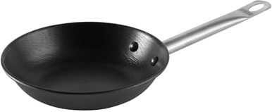 IMUSA USA S Light Cast Iron Pre-Seasoned Non-Stick Saute Pan with Stainless Steel Handle 11-Inch, Black