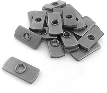 Taytools TTW05928 1/4-20 Centered Hole Sliding T-Nuts for T Track Extrusions 25 Pack