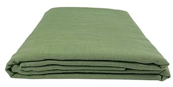 Ger3as Leinen Bettlaken ohne Gummi 100% Stonewashed Natürlich Laken Überwurf Gewaschen