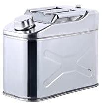 Notfall-Benzin-Dieselkanister – 304 Edelstahl 5L/10L/15L/20L Benzinkanister Benzinbehälter Metall Gas Can Backup Benzintank für Notsituationen