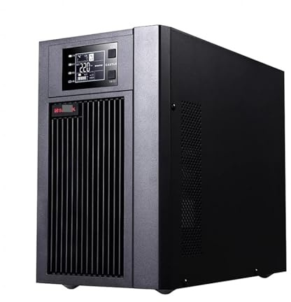 AMEHRU Alimentation sans Interruption UPS C3K, stabilisateur de Tension de Secours en Ligne(C3KG7-Built-in Battery)