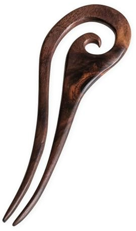 Fly Style Haarschmuck Haarnadel aus Narra Holz Handgefertigt für Elegante Hochsteckfrisuren Haarspangen Damen Nachhaltige Haarspangen für Dutt und Alltag
