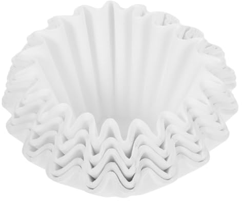 MALUGOGO Papel con 100 filtros blancos, filtro de café para filtro seguro y desechable, compatible con fabricantes de goteo y tazas de espresso