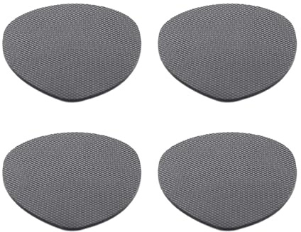 iplusmile Almohadillas Antideslizantes de Silicona para Zapatos, Cojines Recortables Antepié, Resistentes al Desgaste, Reducción de Ruido, 4 Unidades Negras, Uso Portátil para Tacones