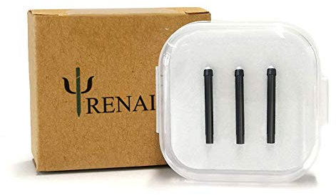 RENAISSER Pen Tips Replacement Kit for Surface Pen and Raphael 520/520C/520BT/530, Made in Japan, 3 Packs, Original HB-Type, Compatible with Microsoft Surface Pro 2017 Pen, Surface Pro 4 Pen