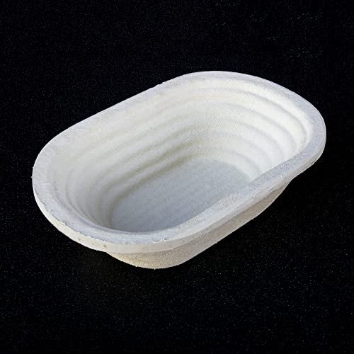 Professional Eco-Friendly 750g Oval Spiral Pattern Proofing Basket Banneton Brotform Brotformen Bread Making - Heavy Duty - Sustainable Wood Pulp Eco Friendly