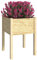 Gecheer Pflanzkasten, Pflanzkübel Rechteckig, Blumentopf Holz, Hochbeete für Garten, Terrasse & Balkon Massivholz Kiefer 50x50x70 cm