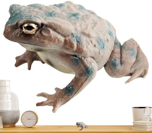 Kröten-Spielzeugfigur, Spielzeug für Kinder - Realistische Ochsen-Figur, Modell-Spielzeugfrösche für Kinder - Niedliche Statue-Modelle, Spielzeug-Miniatur-Sammelfiguren für Kinderzimmer, Klassenzimme