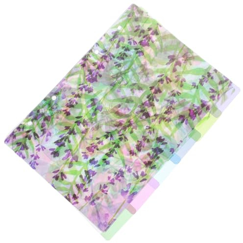 GALPADA Separadores de Carpeta A5 Estilo Bosque 6 Hojas de Divisores de Índice para Cuadernos Pestañas Desmontables de Hojas Sueltas para Organización y Clasificación de Documentos