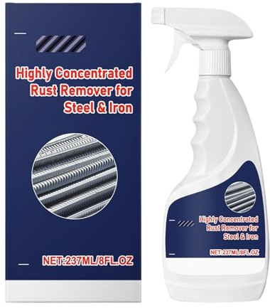 Générique Décapant Rouille pour Métaux | Nettoyant Fer Acier 237 ML Net - Spray Anti-Rouille,pour Voiture Salle de Bain Évier Cuisinière Cuisine Aluminium