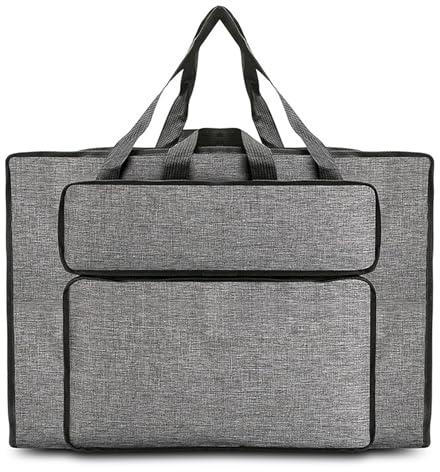 Bocguy Borsa per il trasporto impermeabile, formato A3, multifunzionale, da disegno, con maniglie, per pittura, per bambini, per artisti, leggera, custodia, Blu, A2, Cartella portadocumenti