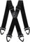 Gucass Hosenträger Herren Extra Stark, X Form Hosenträger Herren Breit 3,8cm, Elastisch und Längenverstellbar, mit 360° Drehbare Anti-Rutsch-Schnalle Geschenk Vatertag für Papa, Ehemann, Opa, Schwarz