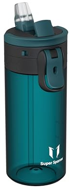 Sparrow Borraccia Bambini 500ml - TouchFlow Bottiglia Senza BPA - Senza Perdite Borraccia Cannuccia - Borracce Sportiva Flusso Rapido Con Un Clic per Scuola, All'aperto