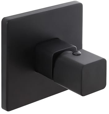 Miscelatore Per La Doccia Serie Lotus Da 11 Cm In Ottone Color Nero Opaco Con Leva Zero Monocomando Quadrata E Installazione Con Corpo Ad Incasso