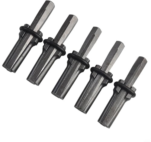 18mm Rock Splitting Wedges 5 Pcs Set for Concrete Stone Granite Marble Splitter - Hand Tool with Chromium Vanadium Alloy Steel for Hard St