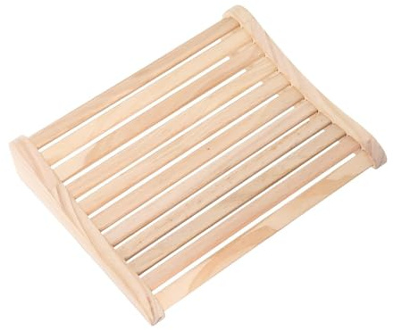 SEWACC Almohada de Madera para Reposacabezas de Sauna Ergonómica, Cojín de Respaldo para Baño de Vapor, Soporte Cervical Natural para Accesorios de Sauna en Casa y SPA, Diseño Duradero