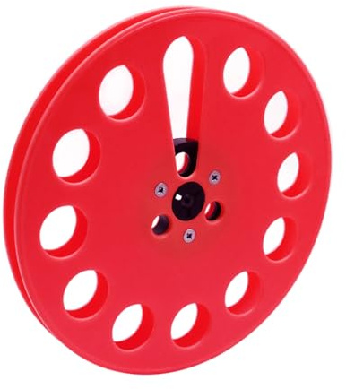 Ranuw Bobina di avvolgimento con diversi fori per registrazione cassette aperta da 7 pollici, disco mozzo vuoto, bobina per registratore a cassette in plastica leggera e resistente