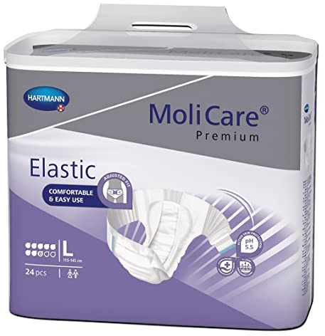 MoliCare Premium Elastic 8 Tropfen - Gr. Large - Windelhosen & Vorlage in Einem von Paul Hartmann