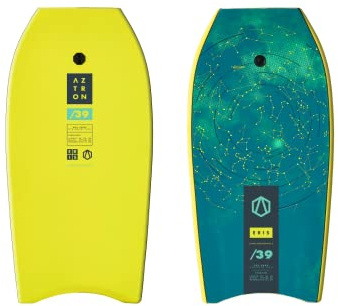 Aztron 39, Bodyboard ERIS Super Léger et Durable pour Débutants. Jeunesse Unisexe, Jaune