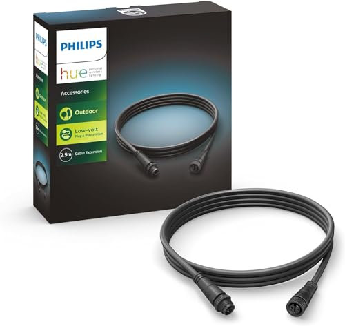 Philips Hue Verlengkabel voor Buiten - 2,5 Meter - Eenvoudige Installatie - Verlengsnoer - IP67