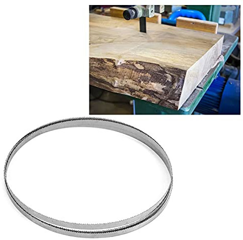 GAESHOW Lame de Scie A Ruban 1400 X 6,35 X 0,35 Mm, Lame de Scie à Ruban pour MéTal Pour Coupes Circulaires/Curvilignes, pour Scie à Ruban 6T SK5 (1425 * 6.35 * 15T)