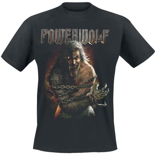 Powerwolf 1589 Männer T-Shirt schwarz S 100% Baumwolle Band-Merch, Bands