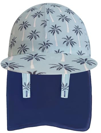 Chapeau de soleil pour bébé garçon fille,casquette de natation avec protection solaire UPF 50+, chapeau de soleil pour enfants à séchage rapide pour la plage et le bord de mer,cocos,6-8 ans