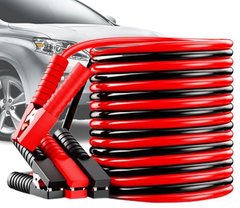 Genérico Cables de Arranque para Coche,Cables De Batería Para Arranque De Refuerzo | Asistencia en Carretera con Pinzas para Baterías Descargadas de Coches 12V 24V