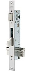 Tesa Assa Abloy 4210BE253RNI Cerradura Monopunto De Caja Estrecha De Palanca Basculante Antipalanqueta Para Perfiles MetálicosInoxidable Entrada 25 mm 2210BE