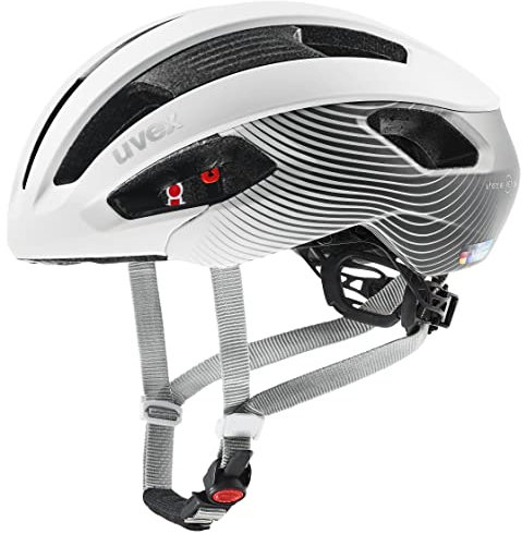 uvex rise cc Women's Edition - sicherer Performance-Helm für Damen - individuelle Größenanpassung - optimierte Belüftung - white-grey matt - 56-59 cm