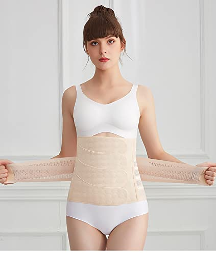 Postpartum bälte för kvinnor postnatal magband, bälte post midjebälte efter födseln magband postpartum stöd kejsarsnitt återhämtning bälte hudton, XL
