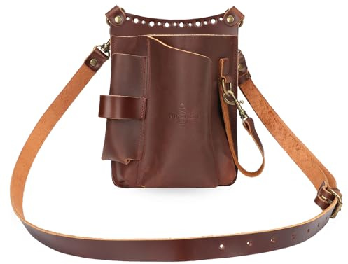Tourbon Gürteltasche aus echtem Leder, tragbare Gürteltasche für Gärtner, Elektriker, Tischler