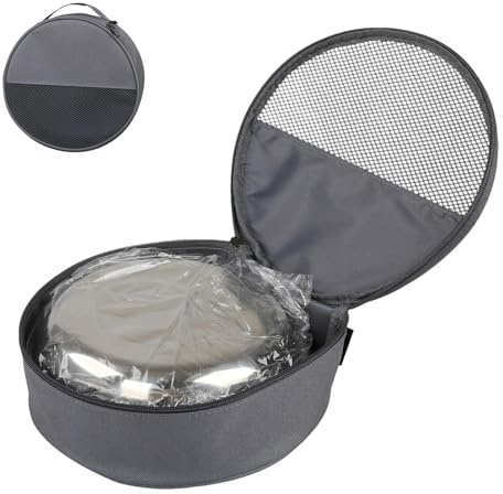 Bolsa de camping al aire libre | Bolsa de vajilla transpirable de gran capacidad, bolsa de almacenamiento de platos portátil gris, bolsa a prueba de humedad para utensilios de cocina, utensilios de