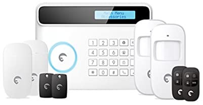 JOXLOVER Système d'alarme de sécurité Domestique, WiFi Appliquer Système de sécurité de la Maison de contrôle GSM SIM Carte + Système d'alarme WiFi S4 Plus Kit d'alarme antivol Bricolage