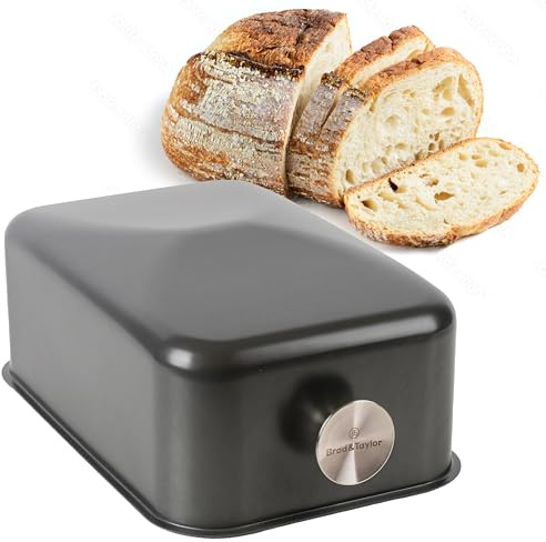 Brod & Taylor Baking Shell (Batard), Ultra-Light Alternative to Cloche/Dutch Oven, No Preheating, Sourdough Crispy Crust, Easy to Clean, Aluminum, Grey