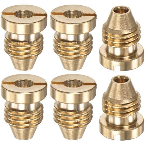 M METERXITY 6-Pack Ugello A Orifizio Per Lancia Schiumogena, 1.25mm Punte Filettate Schiuma Neve/Tubo Da Giardino/Pulitori Cucina, Ugelli Di Sostituzione Per Connettori Spruzzatore