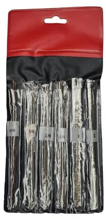Jewelers Saw Blades Set, Gross of 144 Pieces, Sizes 4/0 3/0 2/0 1/0 1 2