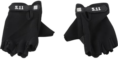 Eacam Premium Polyester Halvfingerhandskar för Barn med Antisladd och Justerbar Rem för Cykling, Bergsklättring, Shopping, Vandring, Sortering, Tävling, Promenader, inomhus- och