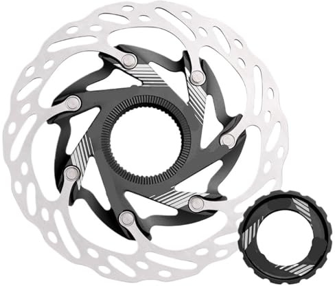 Cykelbromsskiva, central skivbromsskiva för cykel, flytande stark värmeavledning, 160 mm, tillbehör för MTB-/vägbromsar (140 mm svart)