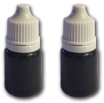 Self Inking Stamp Refill Ink - Black - for PrettySweetParty, PSI, and Maxlight Stamps, Oil Based Maxlight Forever Ink - 2 Bottles