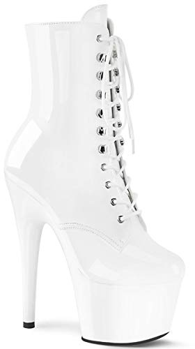 PleaserADORE-1020/B/M - Adore-1020/B/M Femme, Blanc (WHT Pat/WHT), 44 EU M