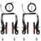 RUJOI Bike Brake Kit,Bike V Brake Set mit 72mm Superior V-Brake Schuhen und 2 Stück Bremskabel und Kabelenden Crimps,Ideal für den Berg,BMX Bike Brake Set Upgrade