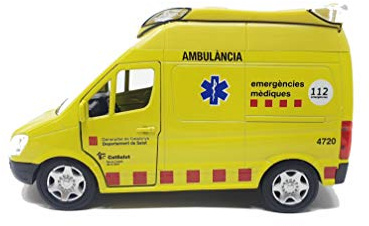 PLAYJOCS Ambulància SEM GT-8016 Coche metálico Juguete para niños y coleccionistas