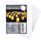 WINTEX 100 Blatt Transparent Papier 160 x 160 mm - weißes Bastelpapier, bedruckbar